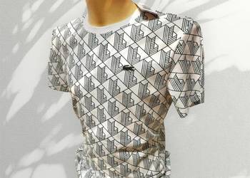 T-shirt męski Lacoste Monogram - regular fit, rozmiar M nowość