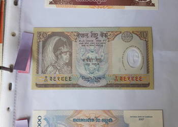 Banknot kolekcjonerski Kambodża Nepal