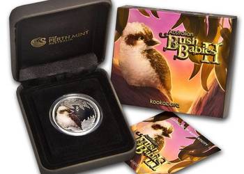 Srebrna moneta kolekcjonerska z serii Dzieci Buszu II - Kookaburra