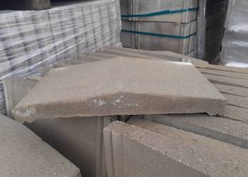 Daszek Dwuspadowy Betonowy Duży 23x46x7 cm Łupany Szary Jadar Ogrodzenie