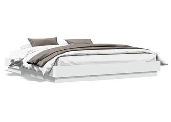 Rama łóżka z oświetleniem LED biała 180x200 cm WM-3209772