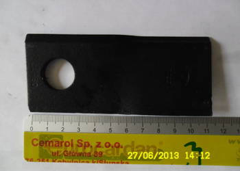 Nożyk lewy 112x48x4.0 fi-19 do kosiarki