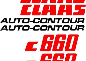 naklejki na heder claas c660 autocontur