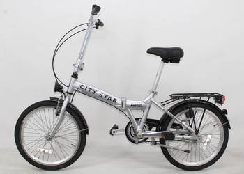 Aluminiowy rower składany CITY STAR 3 biegi w piaście Koła 20 cali