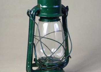 Kolekcjonerska polska lampa latarnia naftowa Jupiter 2 zielona