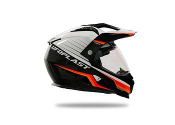 UFO KASK DUAL ARIES ENDURO Z SZYBĄ I BLENDĄ S/M/L/XL BLACK