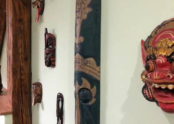 Maska etniczna plemienna Afryka Azja Bali Indonezja Meksyk Peru