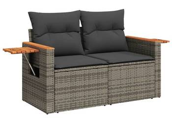 vidaXL Sofa ogrodowa z poduszkami(SKU:366145)