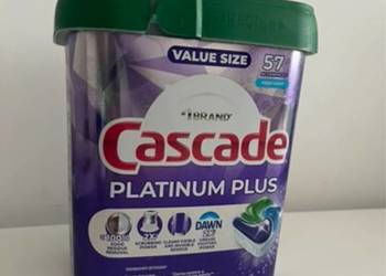 Cascade Platinum Plus – 57 kapsułek do zmywarki (USA)