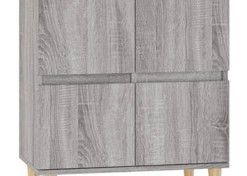 Komoda szary dąb sonoma 60x35x70 cm materiał drewnopochodny WM-821162