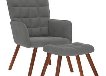 vidaXL Fotel relaksacyjny ze stołkiem(SKU:4016822)