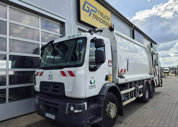 śmieciarki Renault D Wide 320 D Wide 320, 2-komorowa zabudowa śmieciarki N…