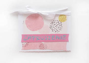 pastelowe zaproszenia, boho zaproszenie na różne okazje c6