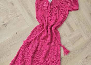 Sukienka narzutka Szydełkowa Boho