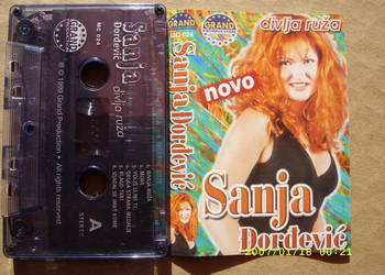 POP, kaseta; SANJA DORDEVIC--DIVILA RUZA .1999 ROK.