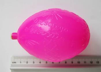 Pisanka różowa na wodę, śmigusówka dyngusówka, 11 cm