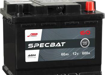Akumulator 60Ah 600A SPECBAT AGM START&STOP Akumulator 60Ah 600A SPECBAT AGM START&STOP