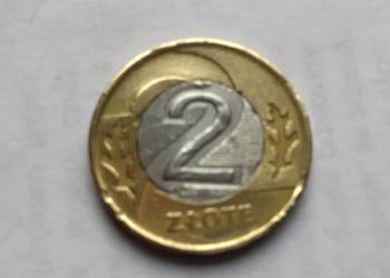 Moneta 2 zł z 1994 destruk