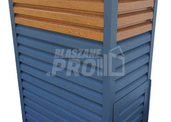 Osłona pompy ciepła 80x50x200 cm antracyt + jasny orzech GP320