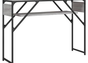Stolik konsolowy szary dąb sonoma 105x30x75 cm WM-837795