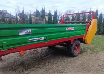 Rozrzutnik obornika jednoosiowy Warfama 2.5T