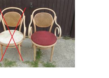 Stare krzesła-fotel gięte. Stare krzesła-fotel gięte.