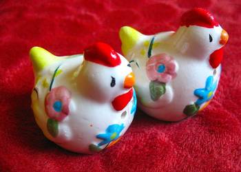 Sól i pieprz - Kurki - 5,5 x 5,5 x 4,5 cm Solniczka i pieprzniczka