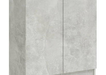 Szafka szarość betonu 60x30x70 cm materiał drewnopochodny WM-811065