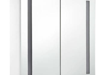 Szafka łazienkowa z lustrem i LED 60 x 14 x 62 cm WM-285125