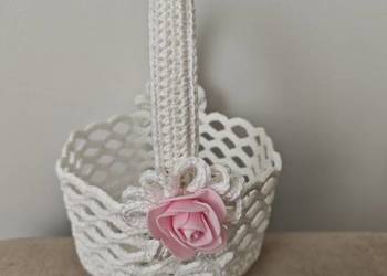 Koszyczek Wielkanocny szydelkowy