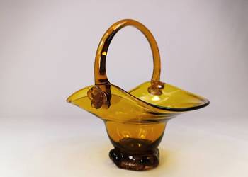 Szklany koszyk, vintage