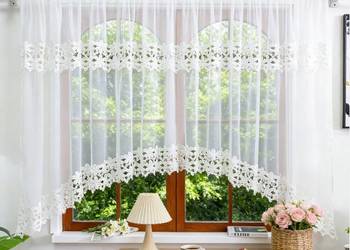 Firana ecru firany firanki gotowe gipiura 400x160