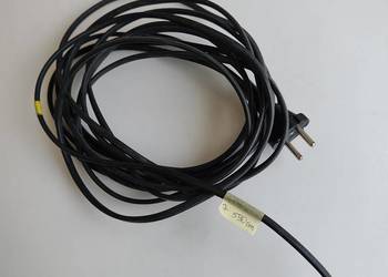 Kabel przewód zasilający 5,9 m wolne końce czarny