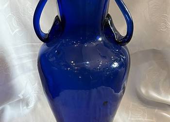 Kolekcjonerski Wazon Huta Szkła Tarnowiec , granatowy Kolekcjonerski Wazon Huta Szkła Tarnowiec , granatowy