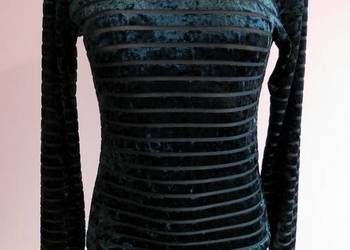 Bluzka Body Aksamitna Ciemnozielona Szmaragdowa Top Amisu New Yorker M