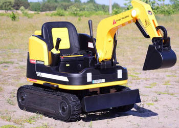 Autko na akumulator MEGA KOPARKA + SPYCHACZ GĄSIENICE pilot zabawka