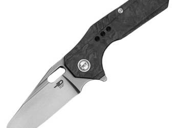 Nóż składany Bestech Nyxie 3 Grey Marble Carbon Fiber/Titanium, Bead Blast…