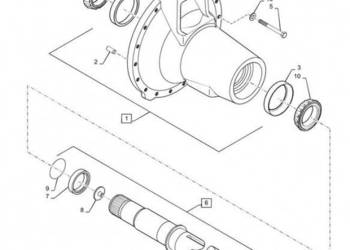New Holland T6090 T6070 Wałek 84158497