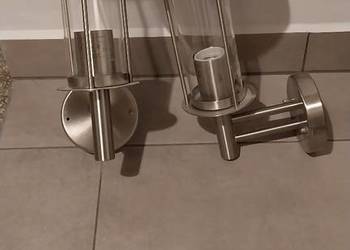 Dwa metalowe kinkiety