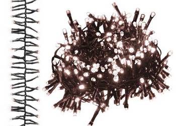 vidaXL Sznur lampek LED, 2000 diod w kolorze ciepłej bieli, 17 m（SKU:343244