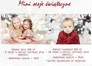 Sesje świąteczne - promocja