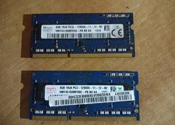 Pamięci Laptop SK Hynix 2x4GB DDR3 1Rx8-PC3L-12800S (12-12-B2)