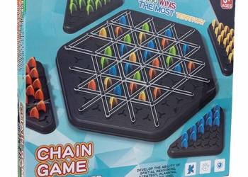 gra planszowa gumki trójkąty chain game