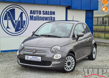 Fiat 500 33 Tys.Km SzklanyDach Klimatyzacja Led Tempomat Halogeny Komputer…