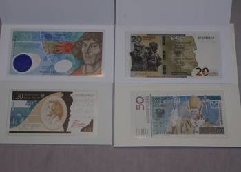 Banknoty kolekcjonerskie NBP 4 szt.