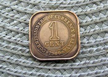 Malaje 1 Cent 1940r