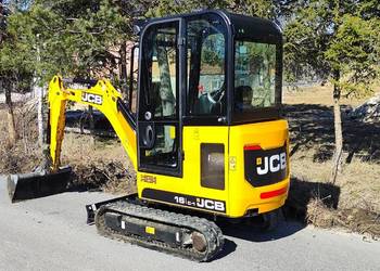 Mini koparka JCB 16 C-1 sprowadzona piękna 1 wł szyb. 2 łyżki