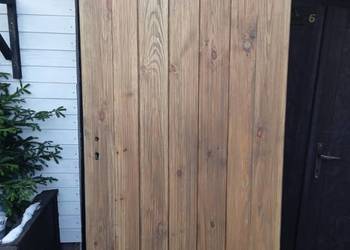 Drewniane drzwi ocieplane