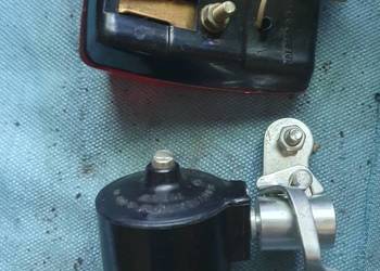 Lampa rowerowa retro stara z dynamo radzieckie Romet Wigry Jubilat PRL