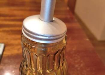 Szklana cukierniczka z dozownikiem